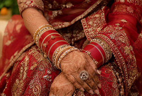 Luxury Red Bridal Chura Set with Kundan, Pearl & Stone Designer Bangles
