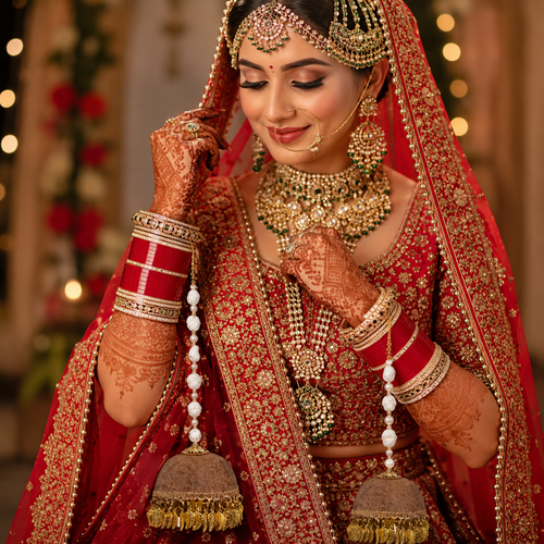 Organic Makhana & Coconut Shell Eco-Bridal Kaleerein
